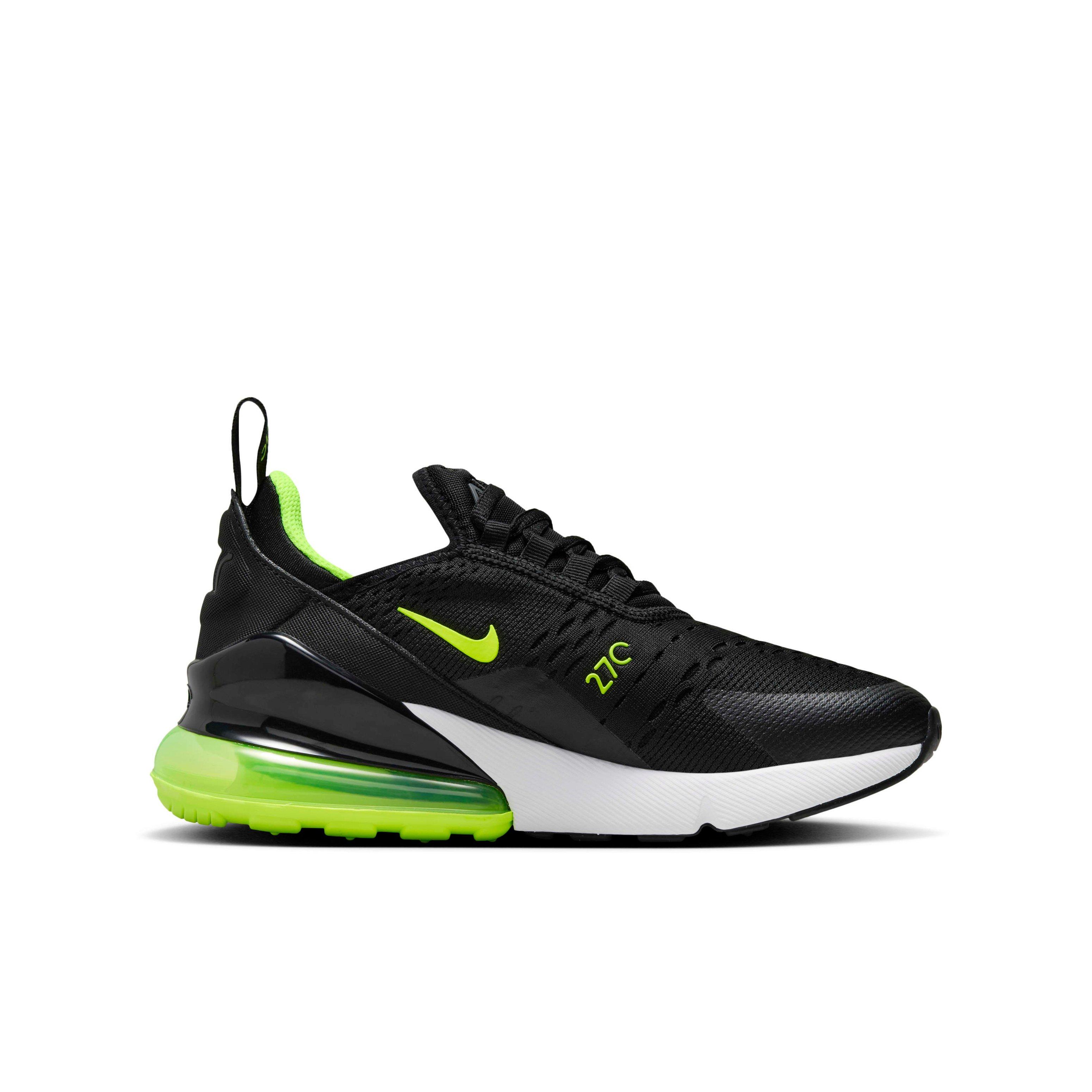 Nike Air Max 270 Black Lightning White Volt Grade School Boys Shoe Hibbett